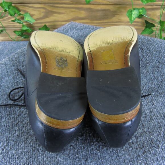 Aldo Men's‎ Derby Oxfords Black Leather Size 11 Medium Used 2025 - Picture 6 of 7
